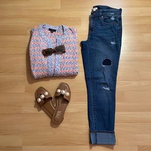 J. Crew Factory Distressed Skinny Denim Jeans size 27